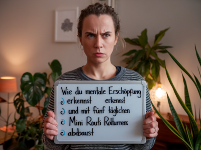 Wie du mentale Erschöpfung erkennst und mit fünf täglichen Mini-Routinen abbaust