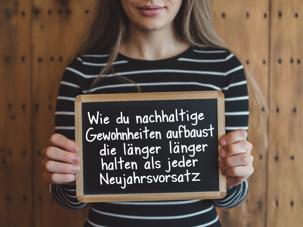 Wie du nachhaltige Gewohnheiten aufbaust, die länger halten als jeder Neujahrsvorsatz