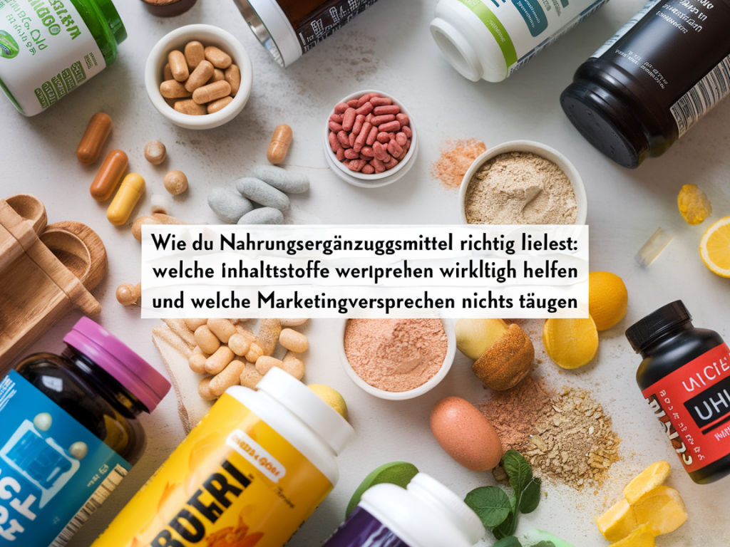 Wie du Nahrungsergänzungsmittel richtig liest: welche Inhaltsstoffe wirklich helfen und welche Marketingversprechen nichts taugen